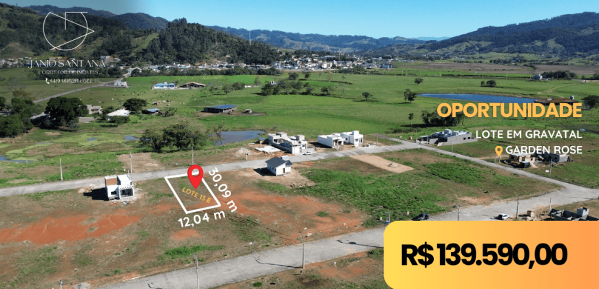 Lote Garden E13 – Gravatal/SC