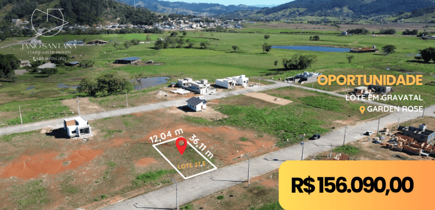 Lote Garden E27 – Gravatal/SC