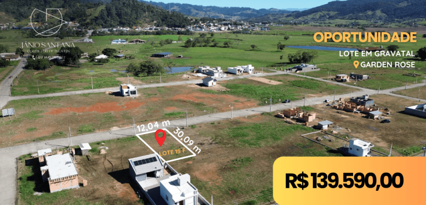 Lote Garden F15 – Gravatal/SC